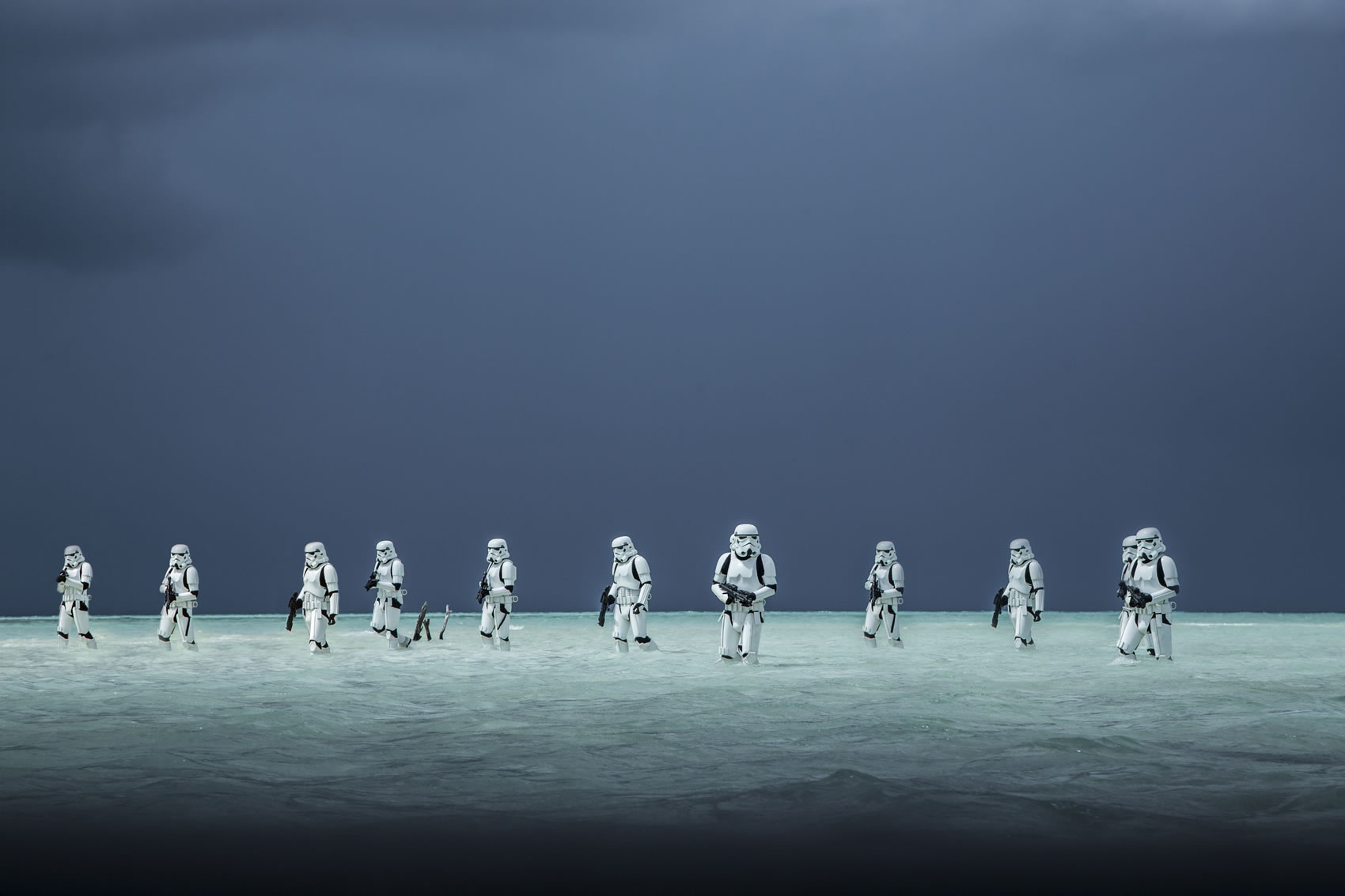 Rogue One: A Star Wars Story..Stormtroopers..Ph: Jonathan Olley..©Lucasfilm LFL 2016. Copyright: 2015 Lucasfilm Ltd. & ™, All Rights Reserved.