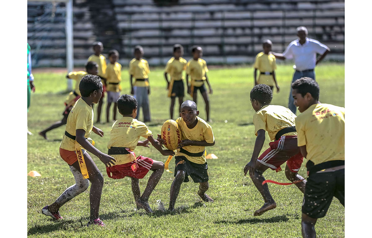 DHL delivers rugby to Africa
